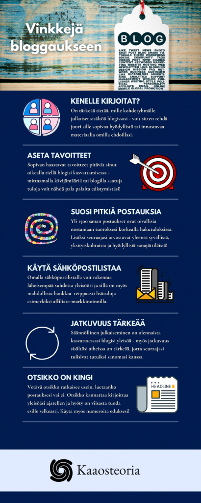 Vinkkejä bloggaukseen